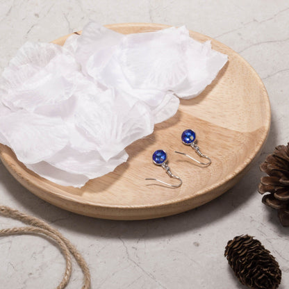 September Birthstone Drop Earrings Created with Sapphire Zircondia® Crystals