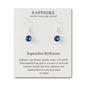 September Birthstone Drop Earrings Created with Sapphire Zircondia® Crystals