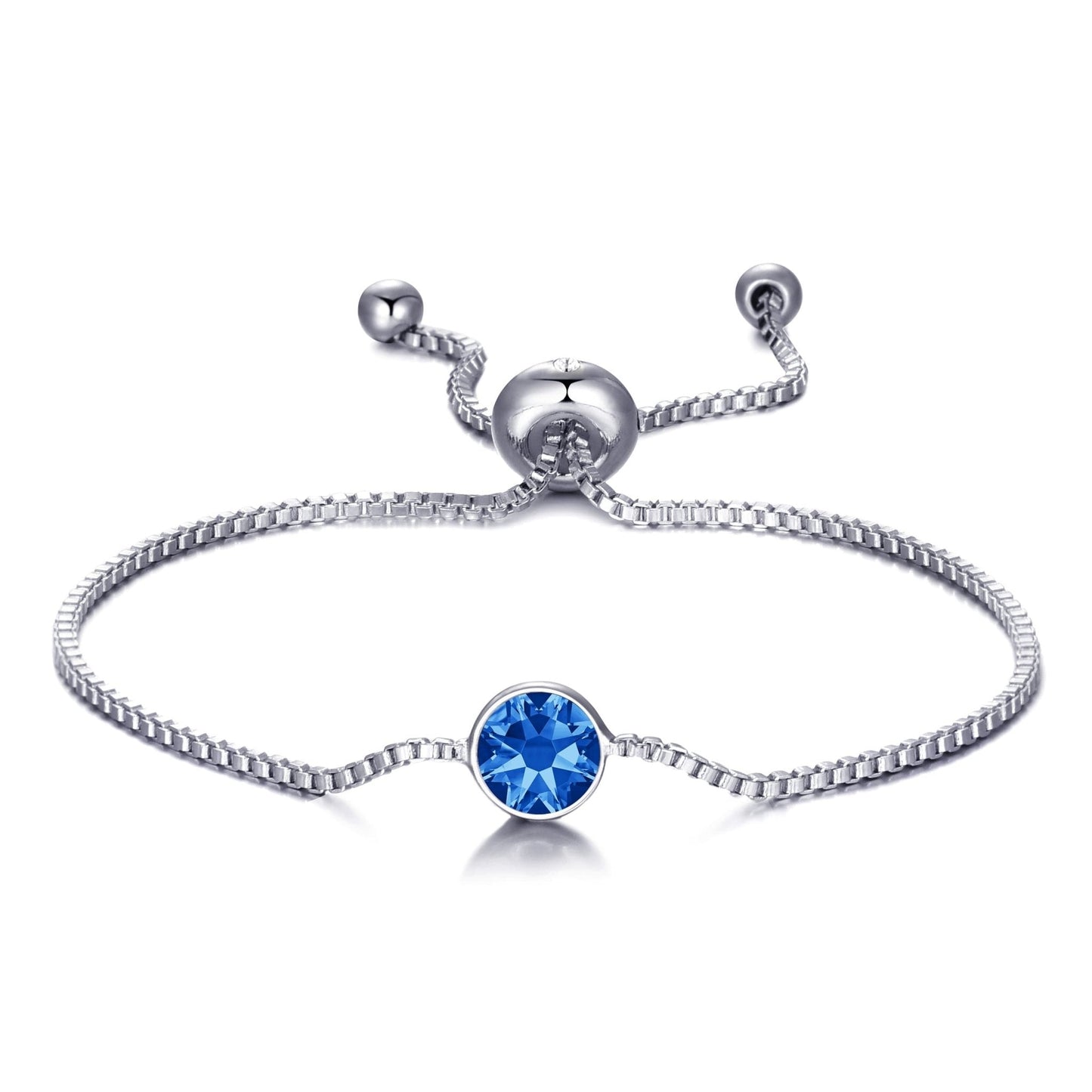 September (Sapphire) Birthstone Bracelet Created with Zircondia® Crystals