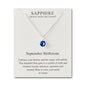 September (Sapphire) Birthstone Necklace Created with Zircondia® Crystals