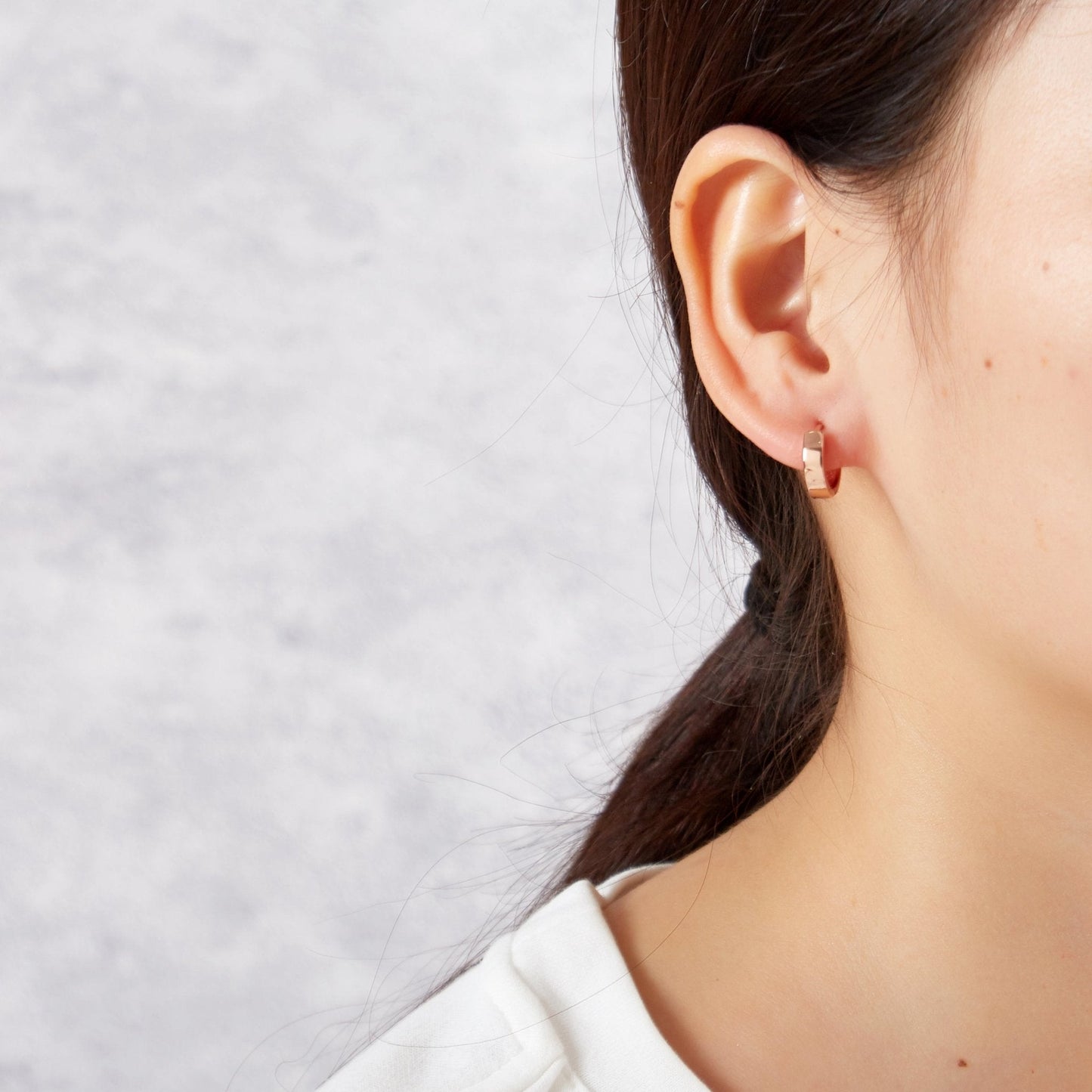 Set of Three Huggie Earrings