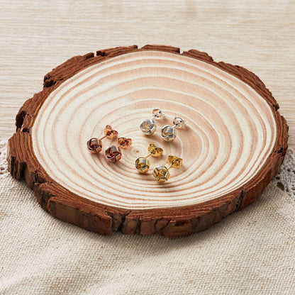 Set of Three Love Knot Earrings