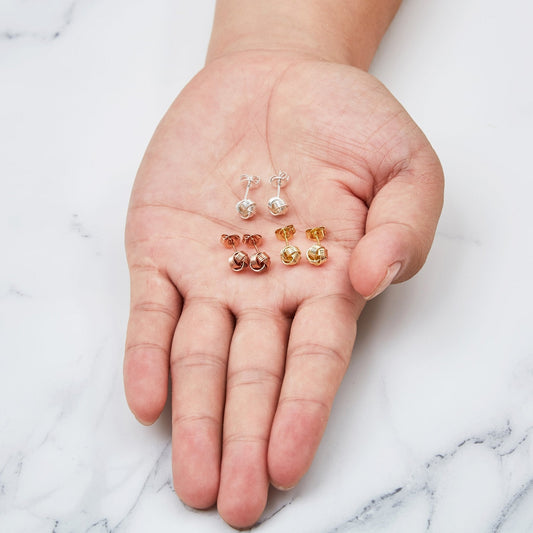 Set of Three Love Knot Earrings