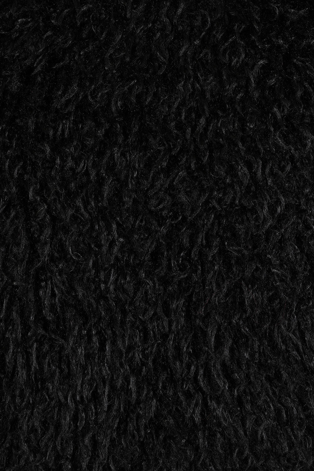 Banned Zafira Black Faux Fur Cropped Jacket