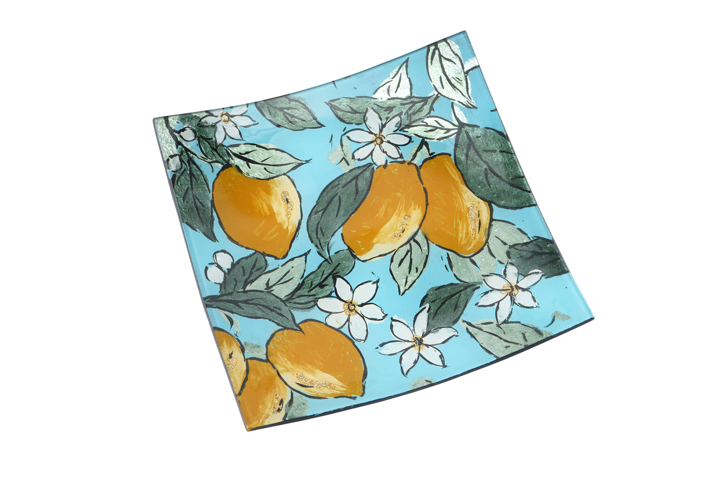 Sicilian Zest  Small Square Plate in Gift Box