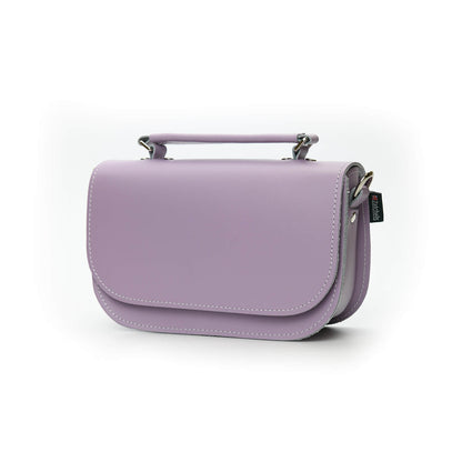 Sac en cuir fait main Aura - Violet pastel