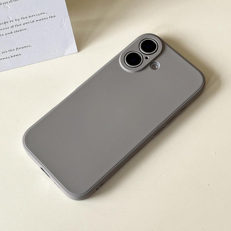 Coque de protection d'objectif en silicone pour iPhone 16 Series