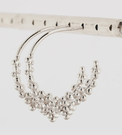 Silver Nyx Hoops