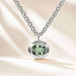 Silver Ocean Green Quartz Necklace - Margo