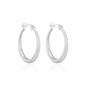 Silver Plated 20mm Hoop Earrings