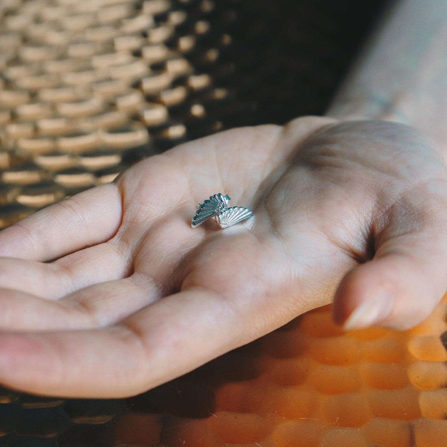 Silver Plated Angel Wing Earrings