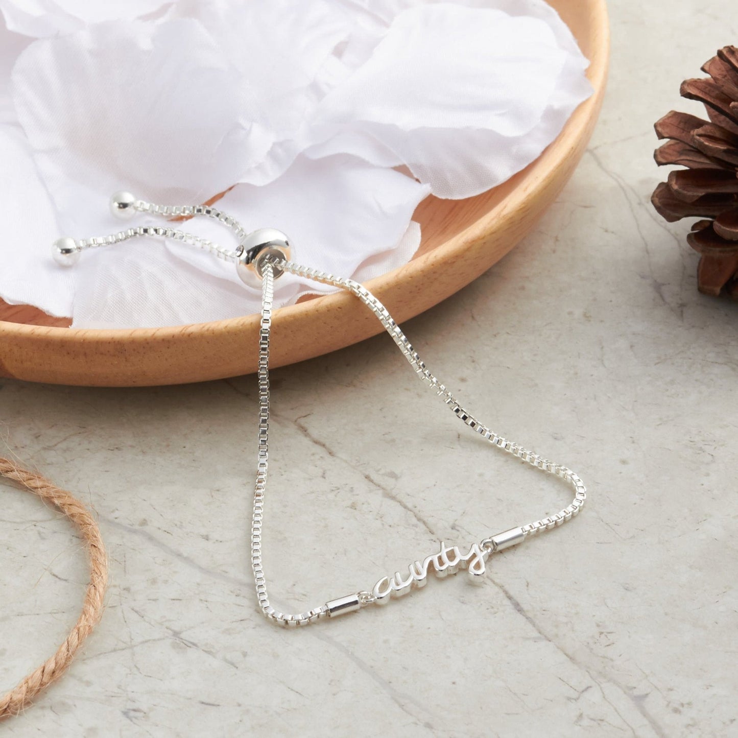 Silver Plated Aunty Bracelet Created with Zircondia® Crystals