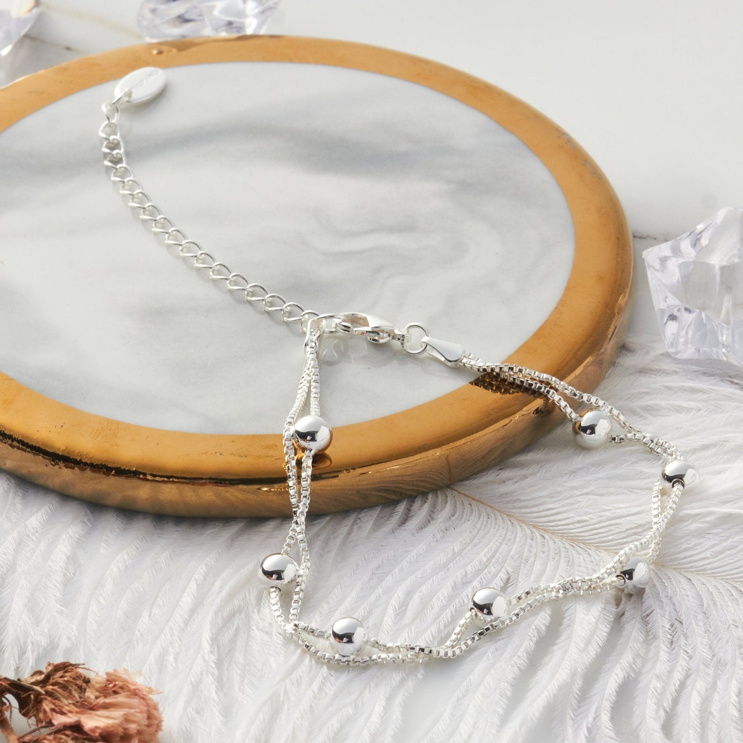 Silver Plated Ball Bracelet