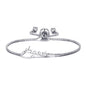 Silver Plated Big Sister Bracelet Created with Zircondia® Crystals