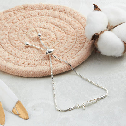 Silver Plated Big Sister Bracelet Created with Zircondia® Crystals