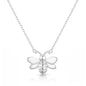 Silver Plated Bumble Bee Necklace
