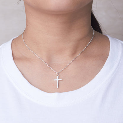 Silver Plated Cross Necklace