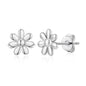 Silver Plated Daisy Earrings