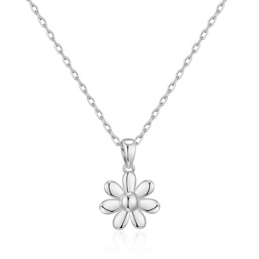 Silver Plated Daisy Necklace