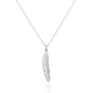 Silver Plated Feather Necklace