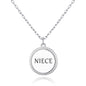 Silver Plated Filigree Disc Niece Necklace
