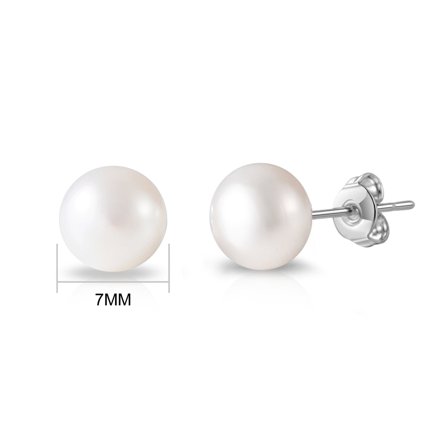 Silver Plated Freshwater Pearl Earrings