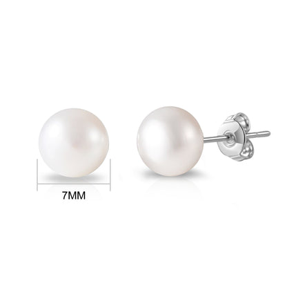 Silver Plated Freshwater Pearl Earrings