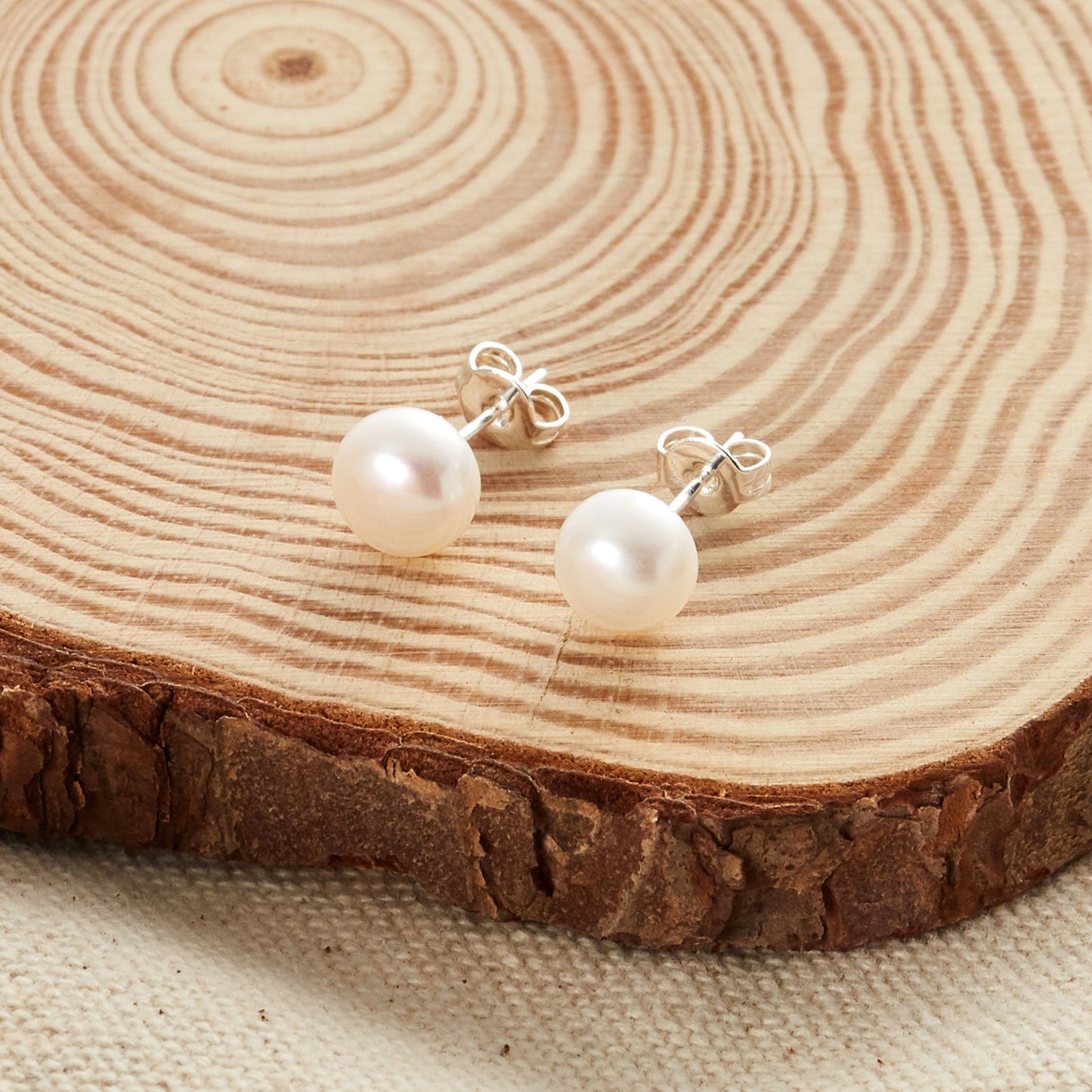 Silver Plated Freshwater Pearl Earrings