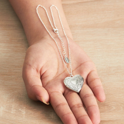 Silver Plated Heart Locket