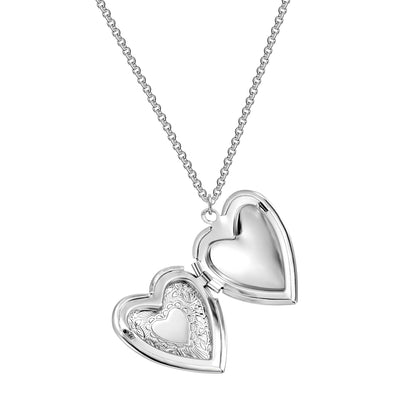 Silver Plated Heart Locket