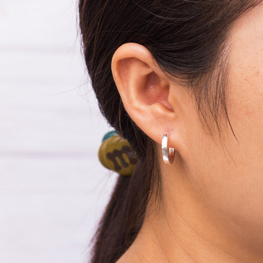 Silver Plated Hoop Earrings