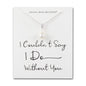 Silver Plated I Couldn't Say I Do Without You Pearl Drop Bridal Necklace Created with Zircondia® Crystals