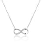 Silver Plated Infinity Pendant Necklace Created with Zircondia® Crystals