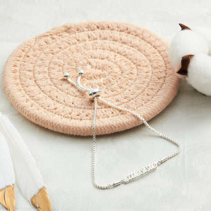 Silver Plated Little Sister Bracelet Created with Zircondia® Crystals