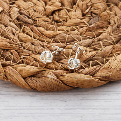Silver Plated Love Knot Earrings