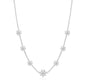 Silver Plated Multi Daisy Necklace