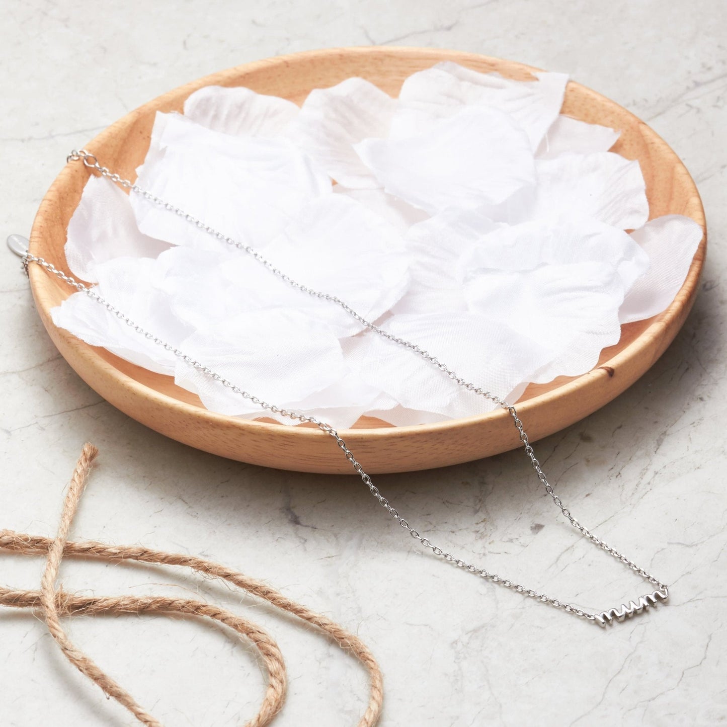 Silver Plated Mum Necklace