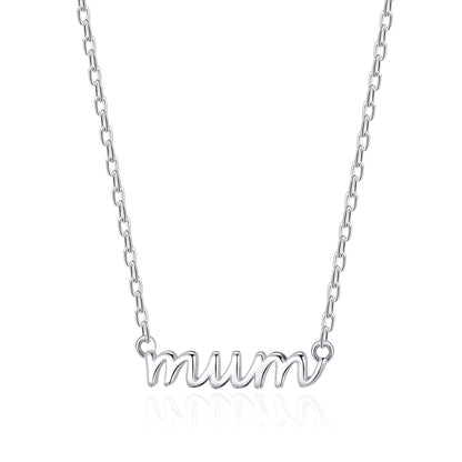 Silver Plated Mum Necklace