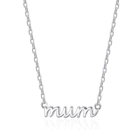Silver Plated Mum Necklace