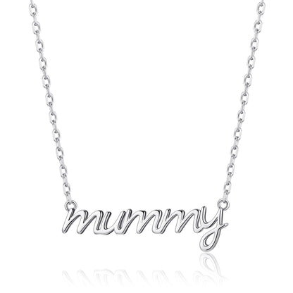 Silver Plated Mummy Necklace