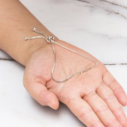 Silver Plated Nan Bracelet Created with Zircondia® Crystals with Gift Box