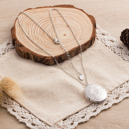 Silver Plated Oval Locket