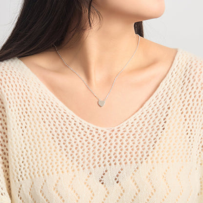 Silver Plated Heart Necklace