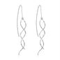 Silver Plated Spiral Thread Earrings
