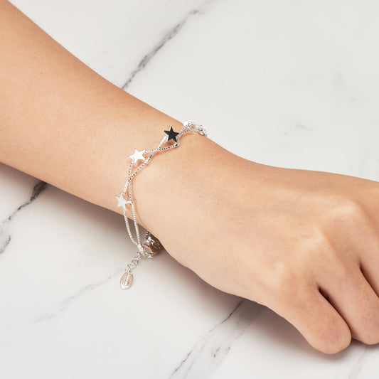 Silver Plated Star Bracelet