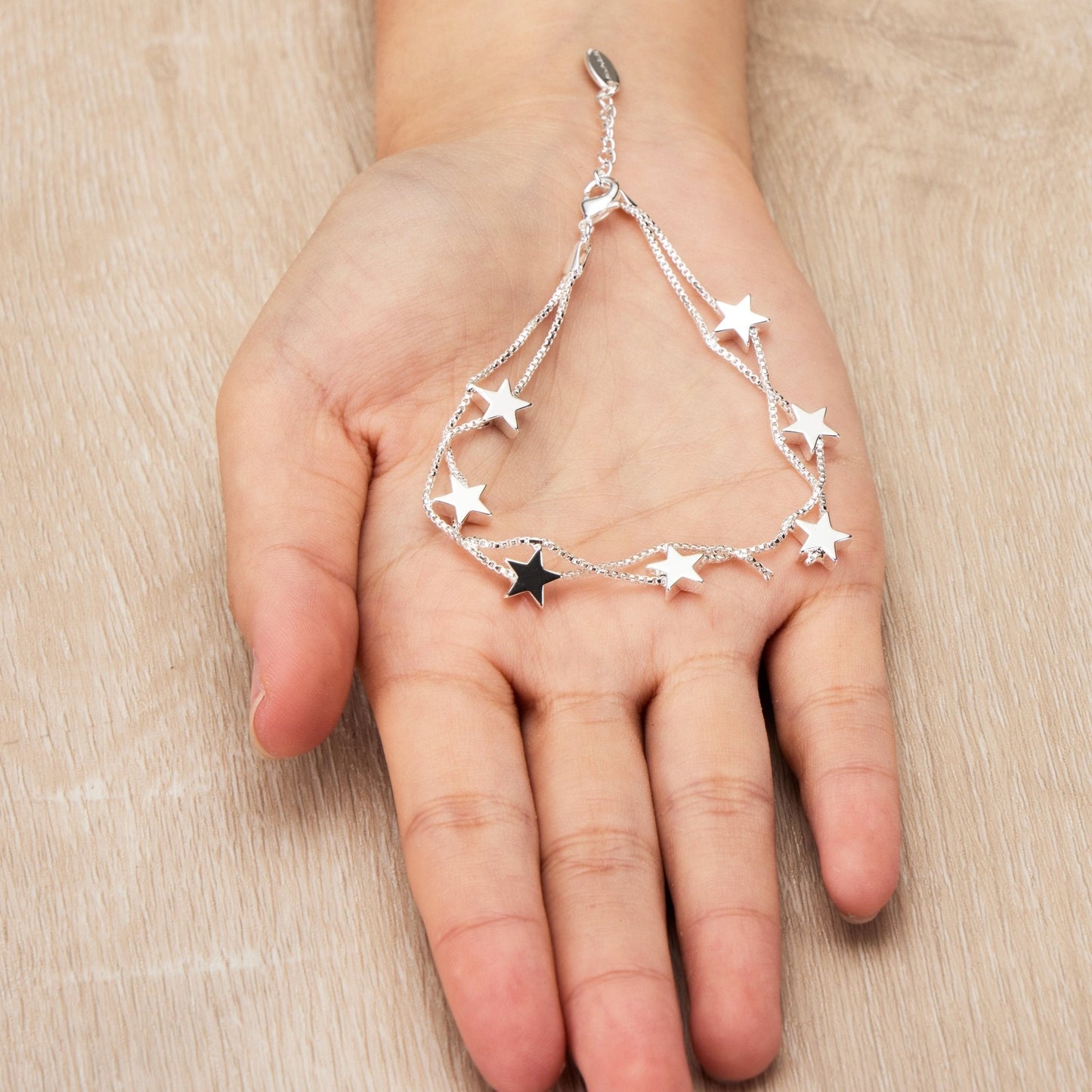 Silver Plated Star Bracelet
