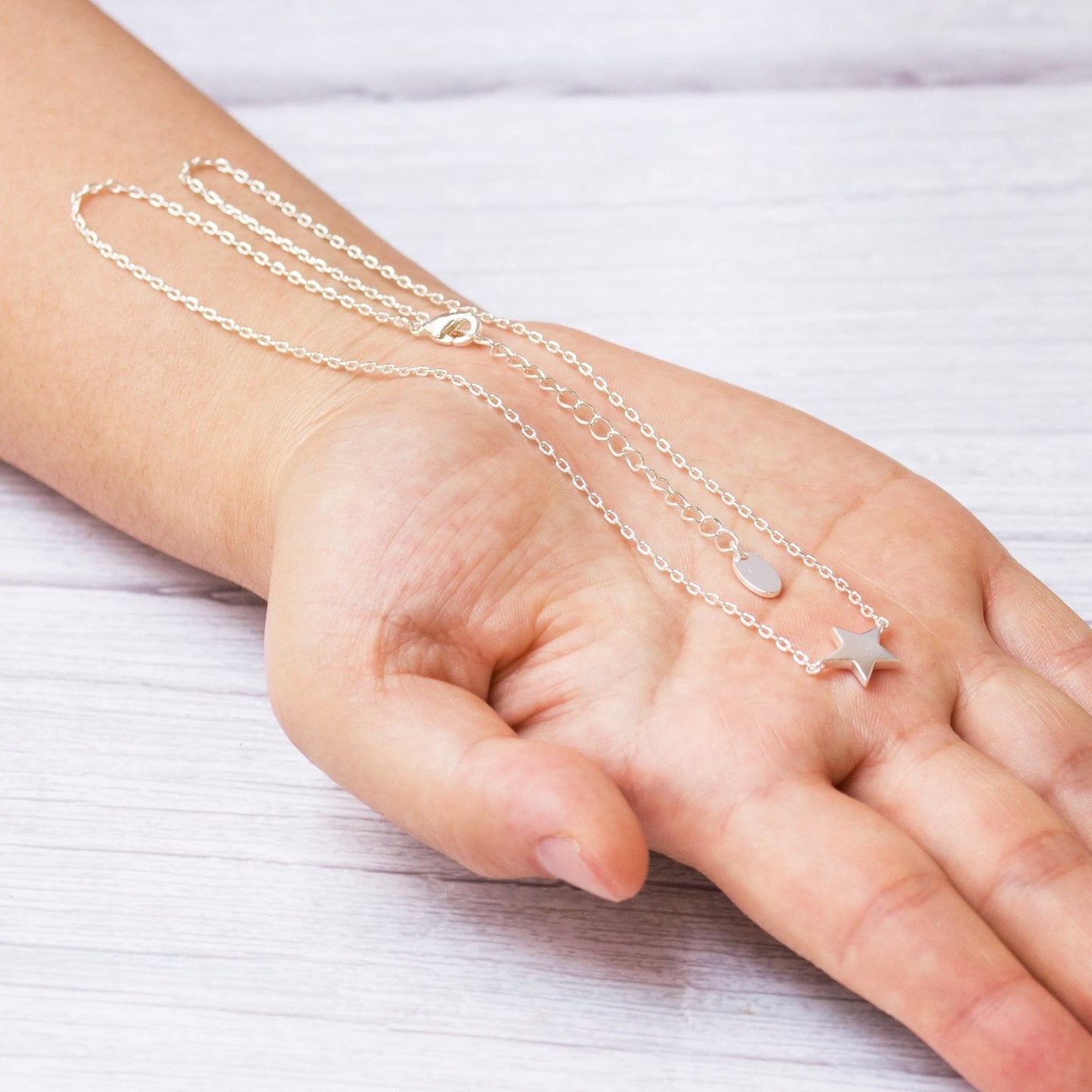 Silver Plated Star Necklace