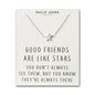 Silver Plated Star Necklace with Quote Card