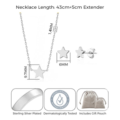 Silver Plated Star Set