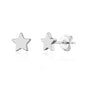 Silver Plated Star Stud Earrings